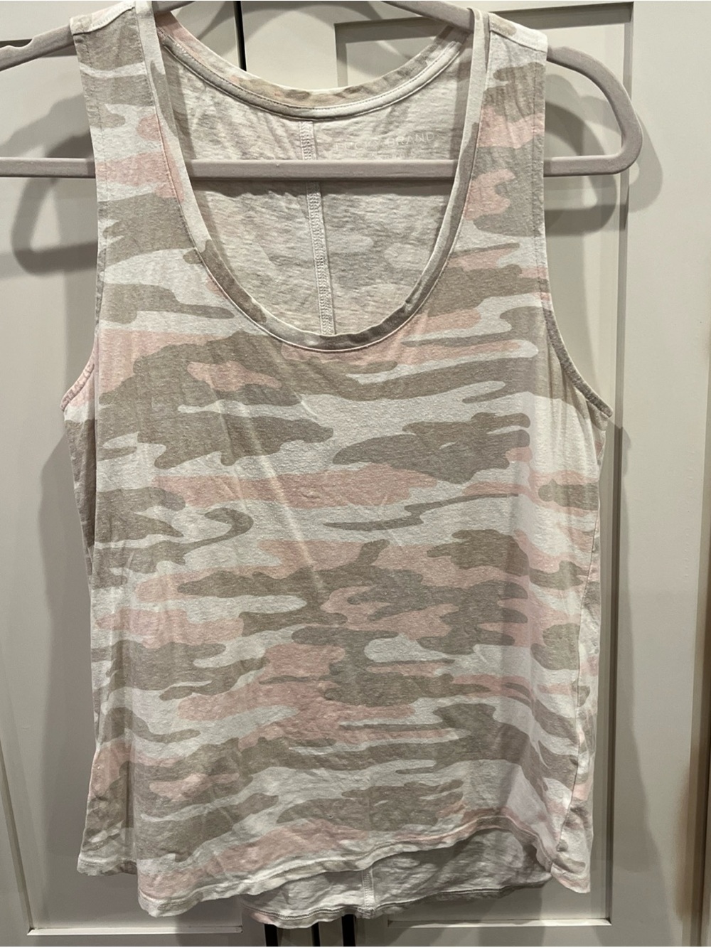 Lucky Brand Women's Camouflage Pink Gray Tank Top Size Small